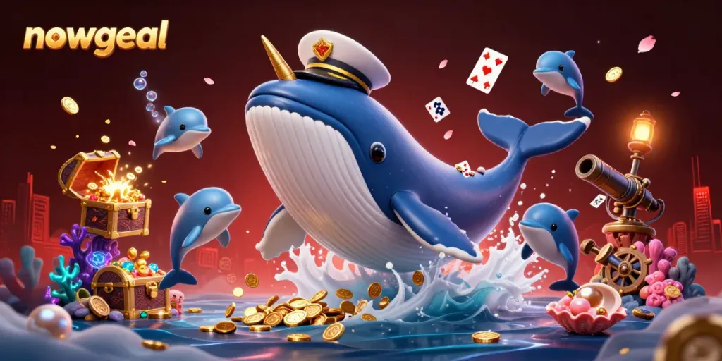 Experience the thrill of nowgoal's dynamic betting landscape with vivid casino characters surrounded by wealth and excitement.