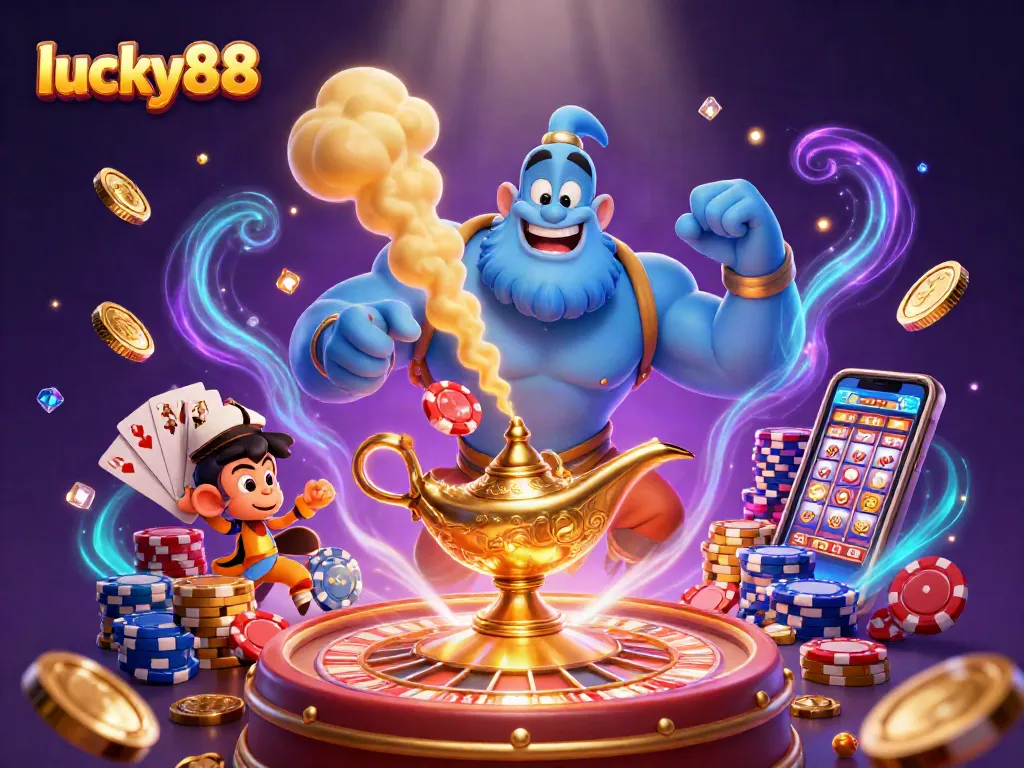 Experience exciting gameplay at lucky88 with vibrant casino elements and mystical characters.