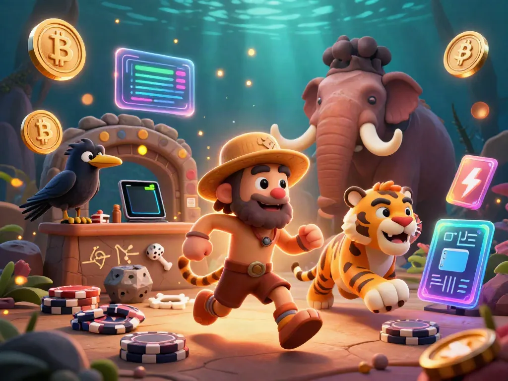 Experience thrilling gaming adventures with s8 at a prehistoric casino with dynamic crypto elements.