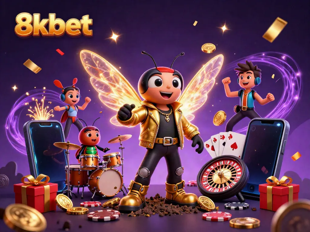 Experience the excitement of 8xbet through vibrant gaming elements and charismatic characters in an electrifying atmosphere.